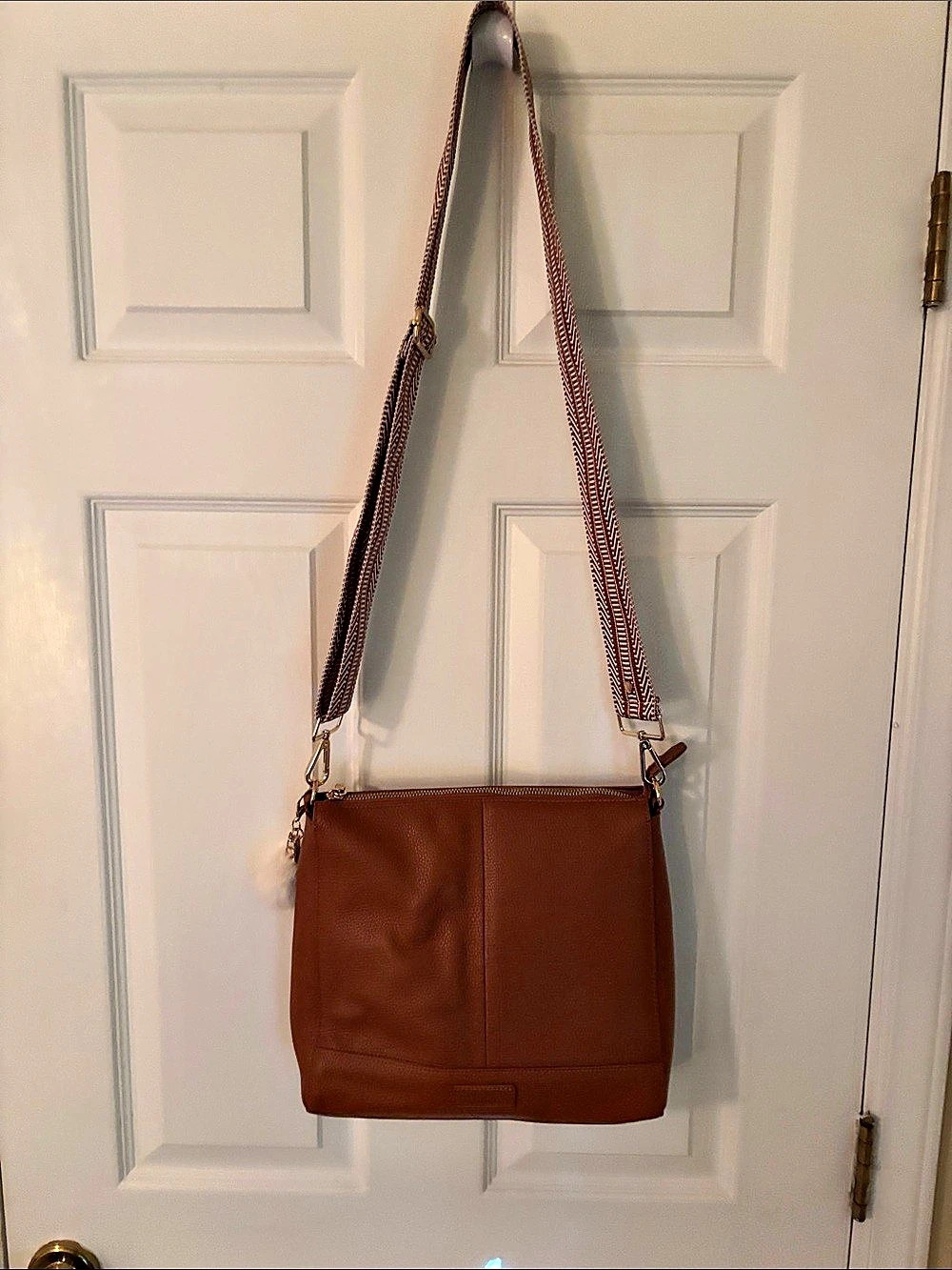 Pom London Original Mayfair Crossbody Bag Brown Crossbody Bag